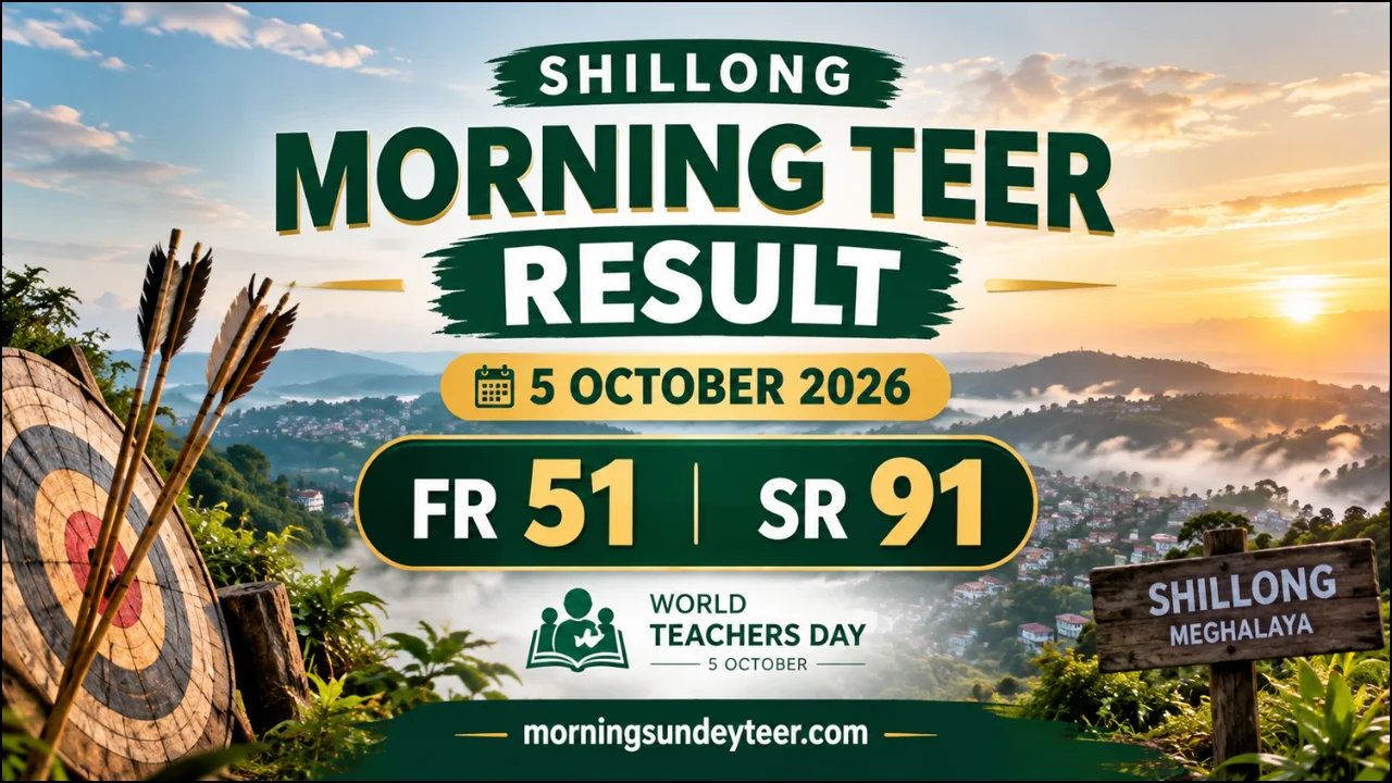 Morning Teer Update for 5 October 2026: Shillong FR and SR